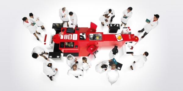 Photograph Chris Frazer Smith Shell Lab Car on One Eyeland